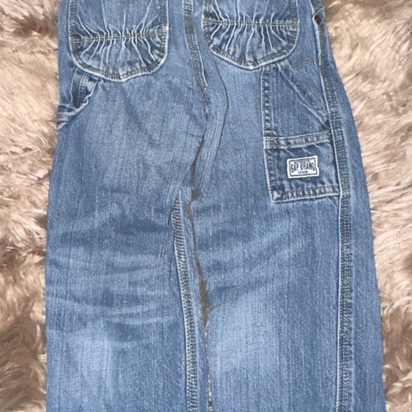 VINTAGE 2009 GAP Carpenter Jeans For Toddler Girls 4 Years, Cargo Pockets - Picture 9 of 9